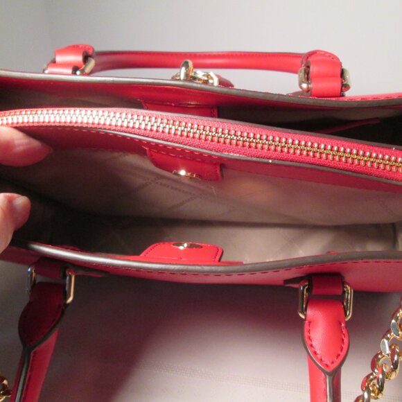 🔥Michael Kors® Ruby Medium Satchel Crimson - Picture 7 of 10
